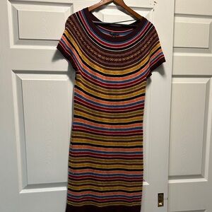 Tommy Hilfiger Multicolor Striped Midi Dress
